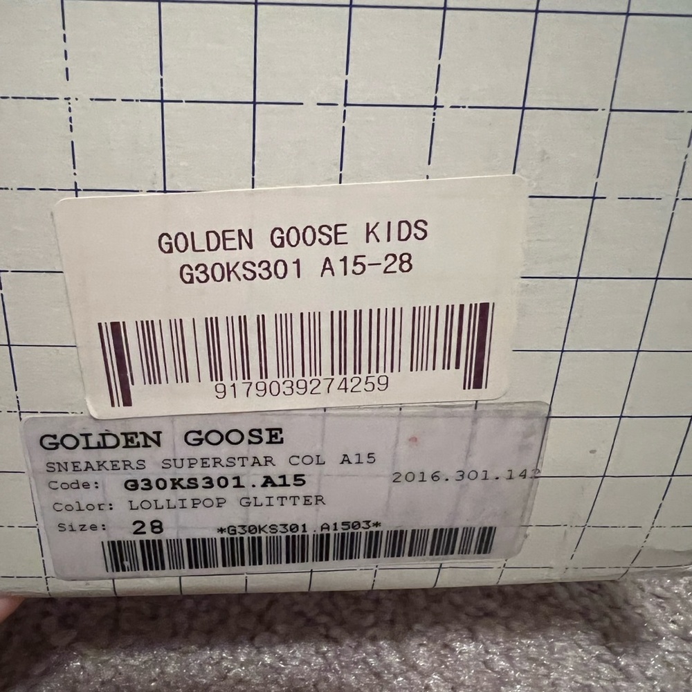 Golden Goose Kids Superstar Blue Glitter sneakers, Size 28 (10.5-11) - Picture 4 of 10